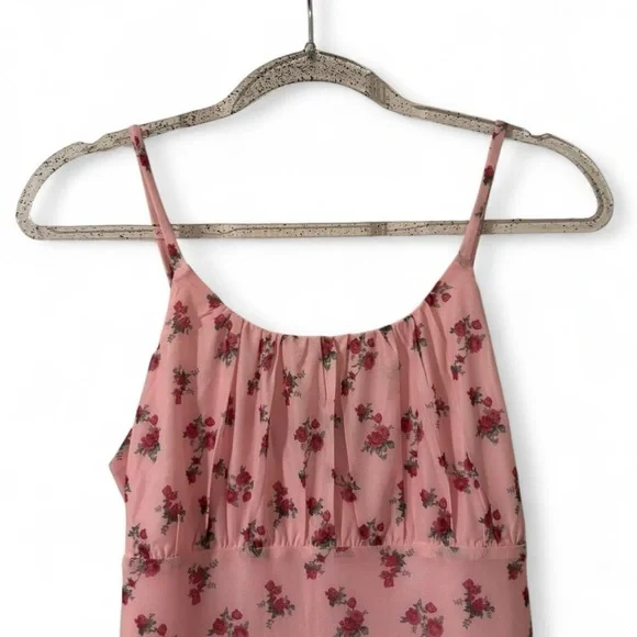 NWOT Beautees Pink Floral Slip Dress - Picture 3 of 5